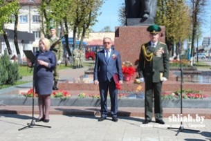 В Сморгони в День Победы прошёл торжественный митинг